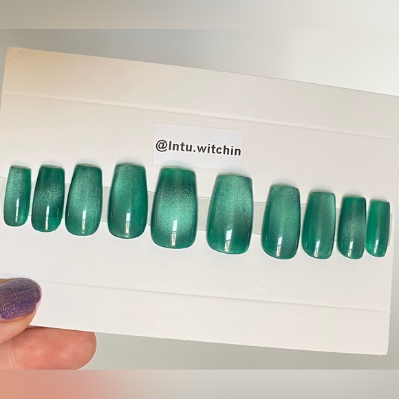 Press on nails, 20 pack, Magnetic gel - Picture 7 of 12